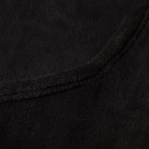 Sudadera con capucha bolsillo para gatos grandes sudadera forro polar negro XXL 5