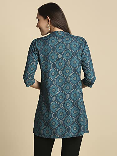 Image of anubhutee Women's Rayon Printed A-Line Kurti