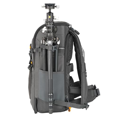 Image of VANGUARD Alta Sky 62 Camera Backpack - Large Lens Capacity up to 600 mm Attached, 24.6 Liter Capacity, 16 inch Laptop and Tripod Storage | 24.6l Backpack Fits DSLR and Mirrorless with 200-600mm Attached, Holds Up to 7 Lenses, Tripod Carry, Rain Cover