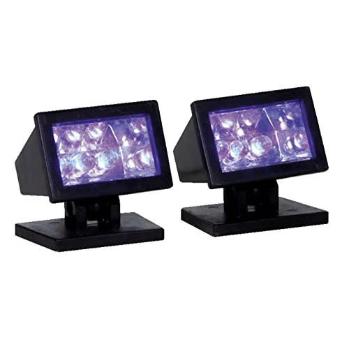 Lemax Spooky Town Halloween Purple Lights, Set of 2 34974