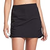 BALEAF Women's Athletic Pockets Skort Casual Skirts UPF 50 Hiking Skort High Waisted Active, Outdoor Black XXL