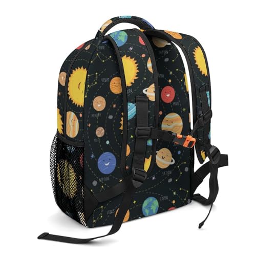 Custom Galaxy Planet Sun Astronaut Kid Backpack Personalized Kid's Name Text Children School Bag Customized Bookbag Backpack for Boys Girls Student 5