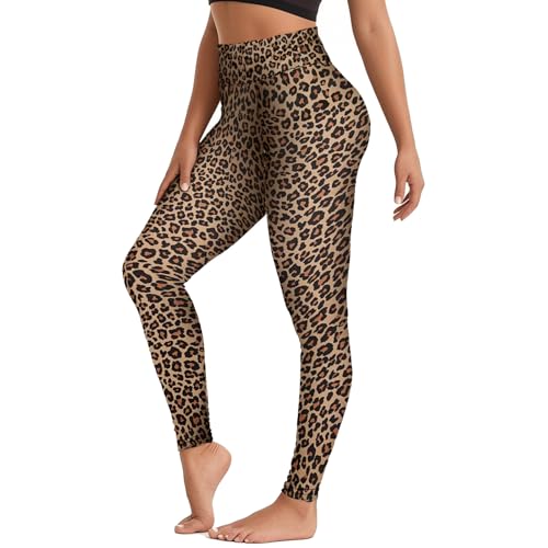 TUONYIS Femmes Imprimé Léopard Legging Legging pour Femme Pantalons pour Femmes Fitness Skinny Taille Haute Pantalon Yoga Élastique Séchage Rapide Sport...