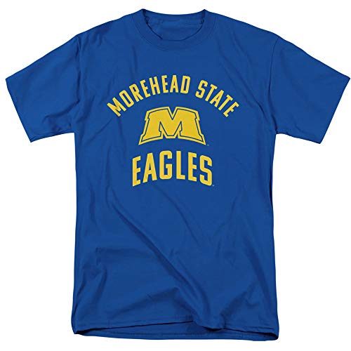 Morehead State University Official One Color MSU Eagles Logo Unisex Adult T-Shirt, Royal Blue, 2X-Large