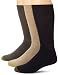 Gold Toe Men's 2306S Uptown Crew 3 Pack Casual Sock, Khaki/Grey/Navy, Sock Size 10-13/Shoe Size 6-12.5
