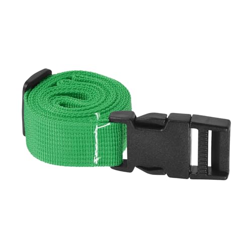 Image of M METERXITY 1 Pack Luggage Straps- Travel Baggage Accessory Adjustable Suitcase Belt with Quick Release Buckle, Apply to Travel (1.5 Meters, Green)