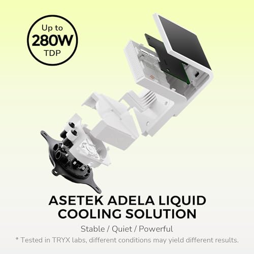TRYX PANORAMA SE 360 ARGB White 360mm AIO Rotatable 6.67'' AMOLED Curved Screen 3D Anamorphic Effect Customizable AIO Cooler 360mm White Asetek Adela 280w TDP Intel LGA 1851/1700/1200/115X AMD AM5/AM4 by TRYX - Image 3