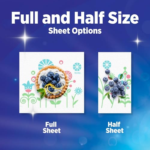 Image of Sparkle Pick-A-Size Paper Towels, Spirited Prints, 2 Double Rolls, Strong 2 Ply Towels for Kitchen Cleanup and Everyday Messes