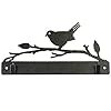 Ackfeld manufacturing 10in bird on branch with clips quilt hanger black  urban country home decor