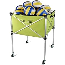 Ball Cart,Volleyball Ball Cart with Wheels 26 Balls Portable Ball Cart,Ball Storage,Collapsible Sports Ball Equipment Cart for Volleyball, Rugby,Soccer Indoor Outdoor
