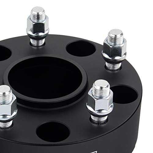 Supreme Suspensions - 4Pc Set Of 1.5" Hub Centric Wheel Spacers For 2012-2018 Dodge Ram 1500 2Wd/4Wd - 5X139.7Mm Bolt Pattern M14X1.5 Studs 77.8Mm Center Bore (Black) #TOP3