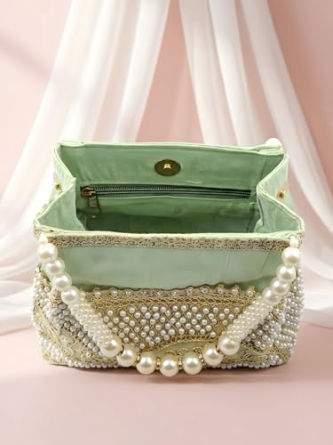 Image of Adiva Potli Handbags For Women | Potli Bags For Ladies For Wedding | Potli Bags For Women | Wedding Bags For Woman | Batwa Potlis Hand Bag | Designer Potli Bag For Ladies For Marriage