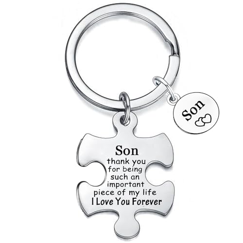 Waeceip Son Keychain - Inspirational Gifts for Men, Mom &