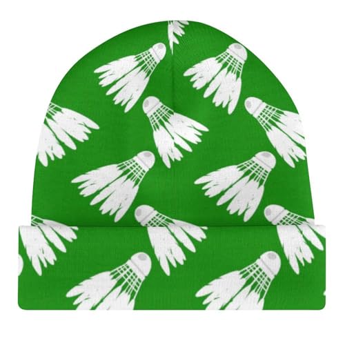 Badminton Kids Beanie Hat for for Girls Boys Children Cap Winter Knitted Chemo Cancer Headwear Accessories Gifts Decoration Black4