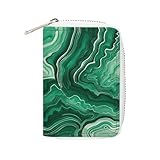 SYJTGDE Bag Leather Card Bag Wallet Green And White Ink Advanced Fashion Unisex Card Bag Exquisite Beautiful Multifunctional Bag