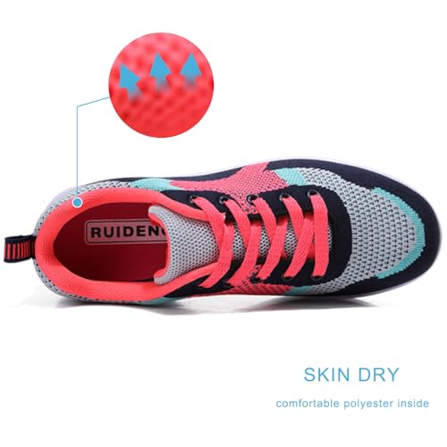 Image of RUIDENG Platform Sneakers for Women Air Cushion | Walking Shoes Women Comfortable All Day | Thick Rocker Bottom