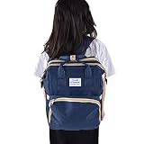 Esta bolsa multifuncional se puede utilizar como mochila para pañales, cambiador, cuna de bebé, diseño simple para satisfacer diferentes necesidades.