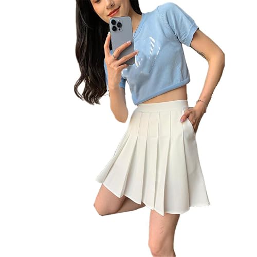 Women's High Waist Slim Elastic Multi-Pocket Short Skirt4