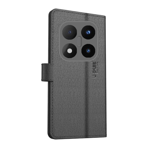 Image of U-Case Compatible with Poco X7 5G / Redmi Note 14 Pro 5G Flip Cover| Leather Finish | Inside Pockets & Inbuilt Stand | Shockproof Wallet Style Magnetic Closure Back Cover Case