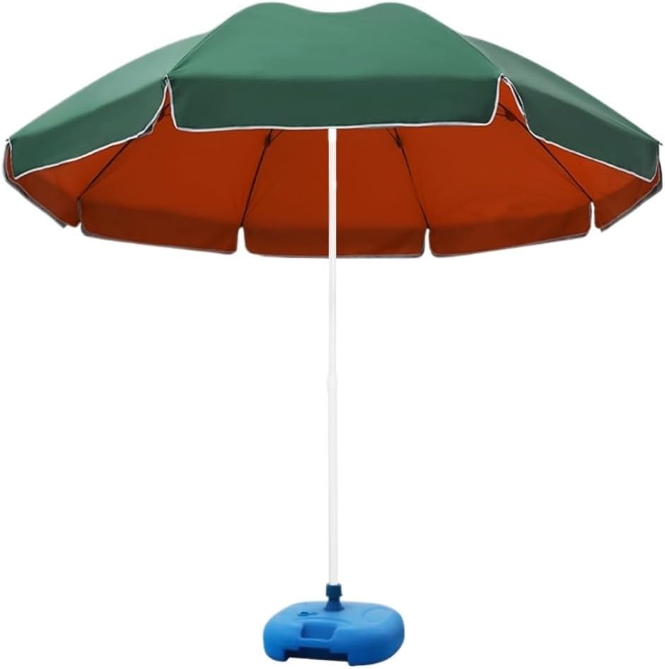 Outdoor Parasol 9.2ft/ 2.8M Round Patio Umbrella with Base Garden Parasol Sun Shade Outdoor Canopy Patio Garden Umbrella(Grün-9.2ft/2.8M)
