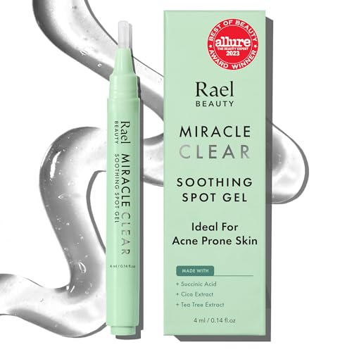 Rael Miracle Clear Soothing Spot Gel Pen, Korean Skincare, with Tea Tree, Centella, Succinic Acid