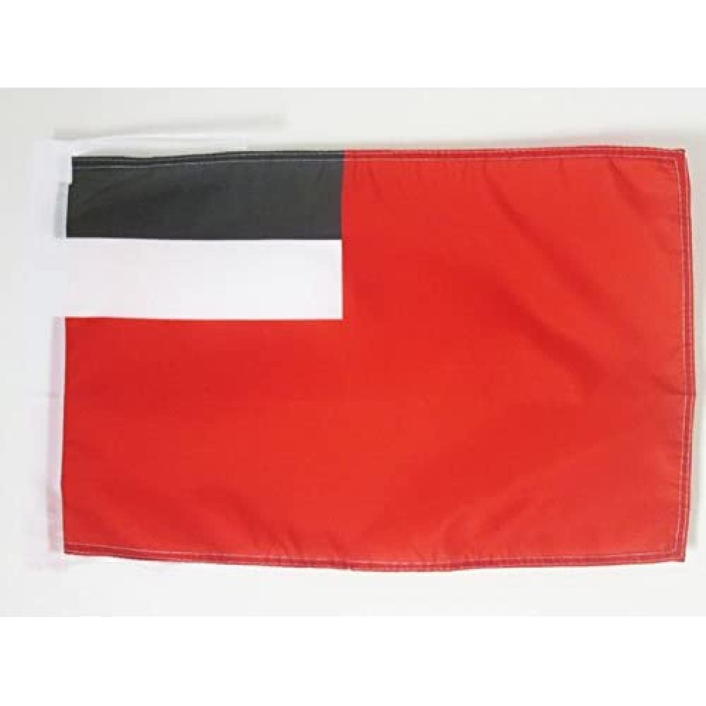 AZ FLAG - Georgia Old Flag - 18'' x 12'' - 100% Polyester Former Georgian Small Banner with Two Cords - Fade Resistant - Vivid Colors - 18x12 in - 45x30 Cm — image 1