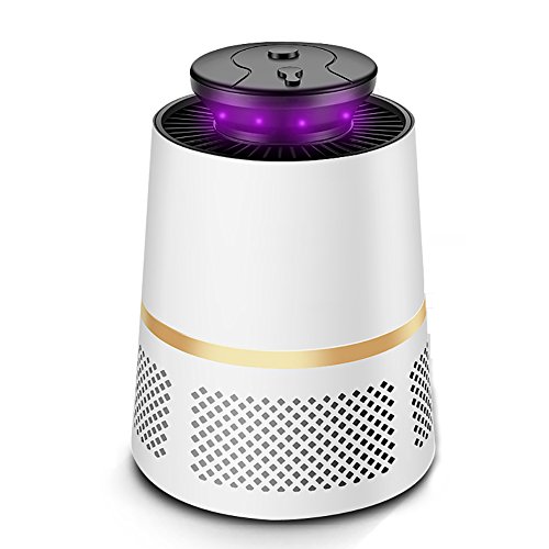 LALAWO Electric Bug Zapper Silent Mosquito Repellent Artifact Physical Mosquito Killer Home Indoor Mosquito Killer Light for Pregnant Women Babies (Color : White)
