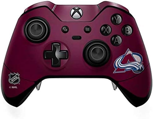 Skinit Decal Gaming Skin Compatible with Xbox One Elite Controller - Officially Licensed NHL Colorado Avalanche Distressed Design