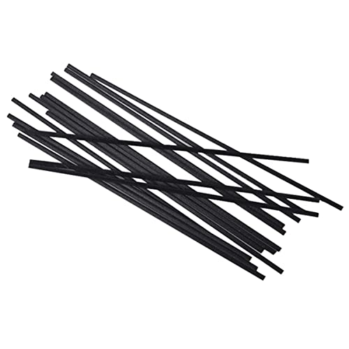 ULTECHNOVO 50Piezas Varillas de Difusor de Aroma de Fibra Ratán Negro Diámetro Accesorios para Ambientación