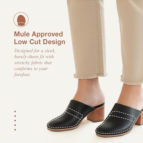 Jinny's Shoppe 8/12 Pairs Womens No Show Half Socks Seamless Non-Slip Invisible Grip Liners Toe Topper Covers for Mules Clogs (US, Alpha, One Size, Regular, Short, 2 White, 2 Tan, 2 Gray, 2 Black)