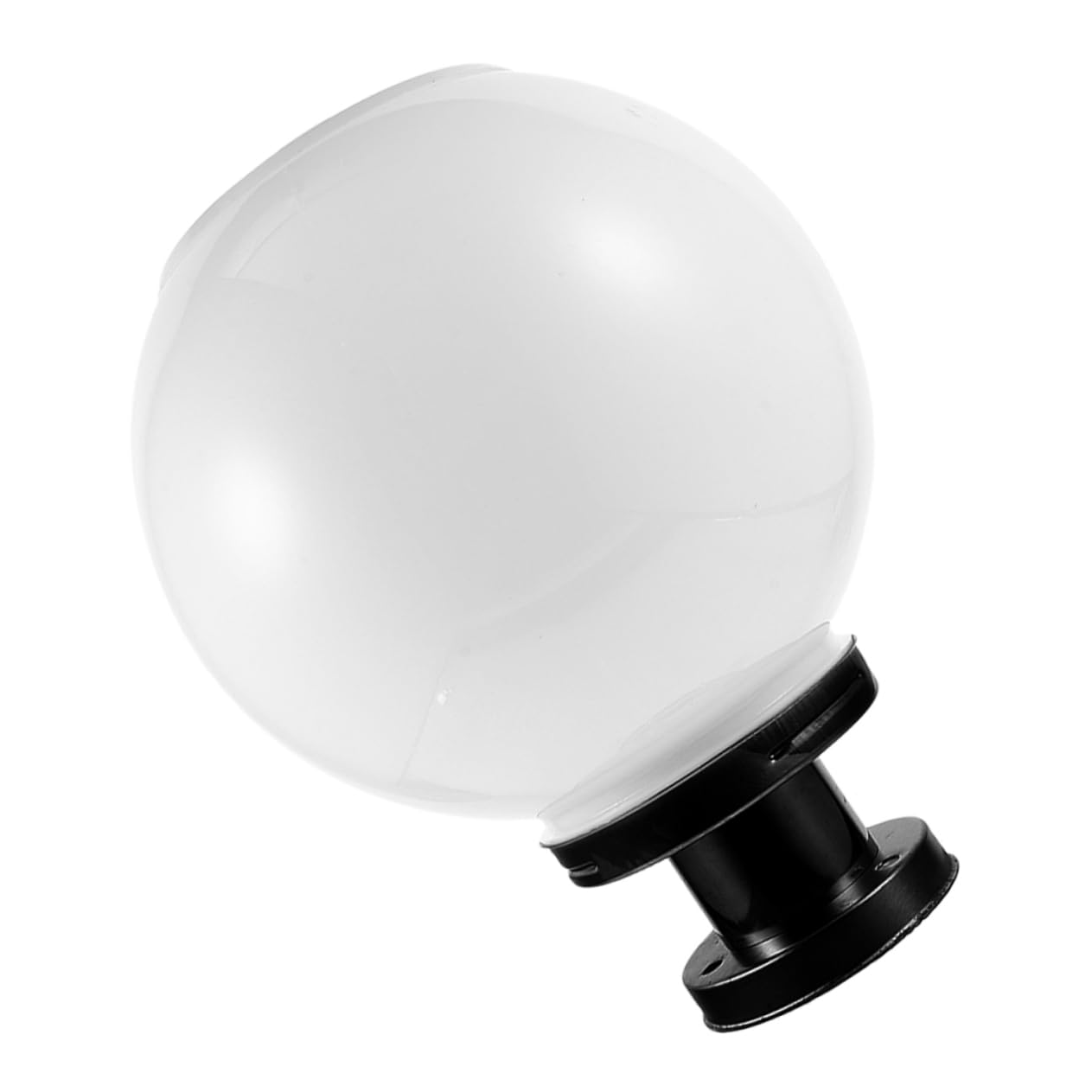 Homoyoyo Lampada Solare per Pilastro Base Nera, LED, 20cm, Giardino | Acciaio Inox, Vetro e Acrilico, Sensore Crepuscolare Integrato, Resistente alle Intemperie, Vialetto