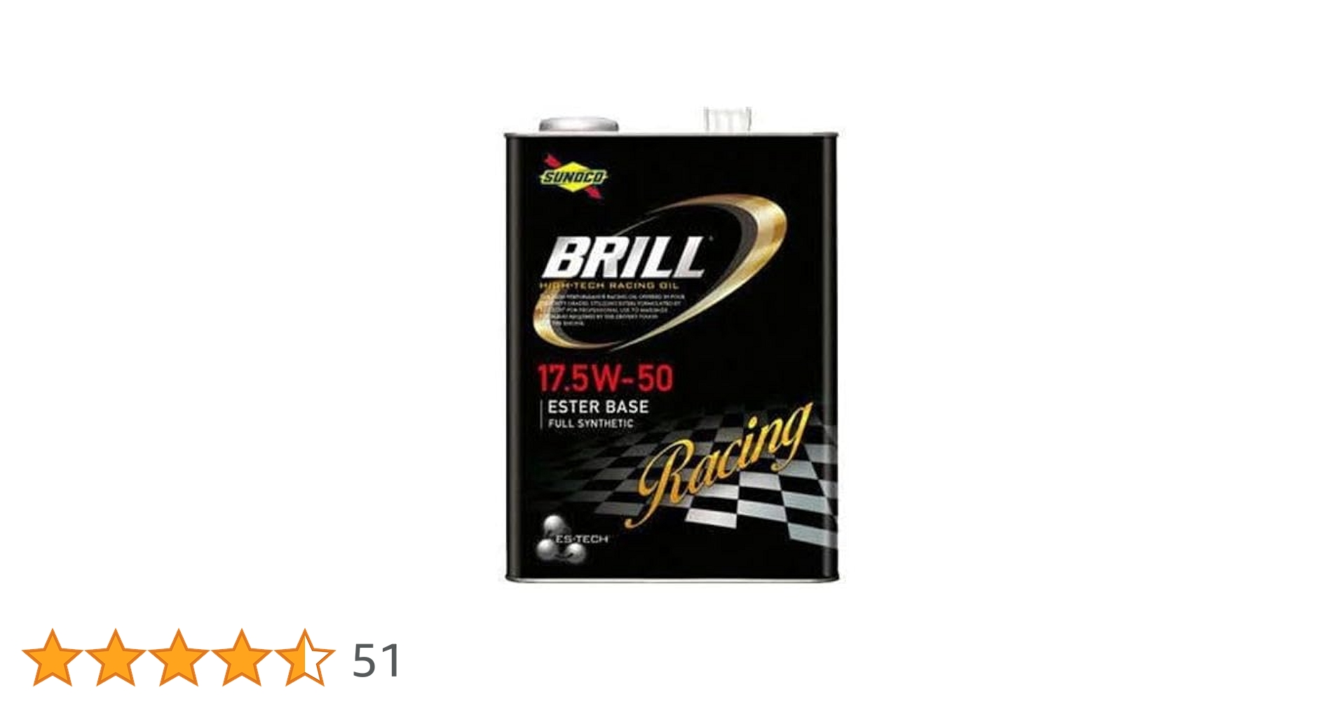 BRILL 12.5W-40 エンジンオイル 4L 4本　スノコ　SUNOCO エンジンオイル sunoco BRILL 4L缶×4（16L) スノコ 高性能 100