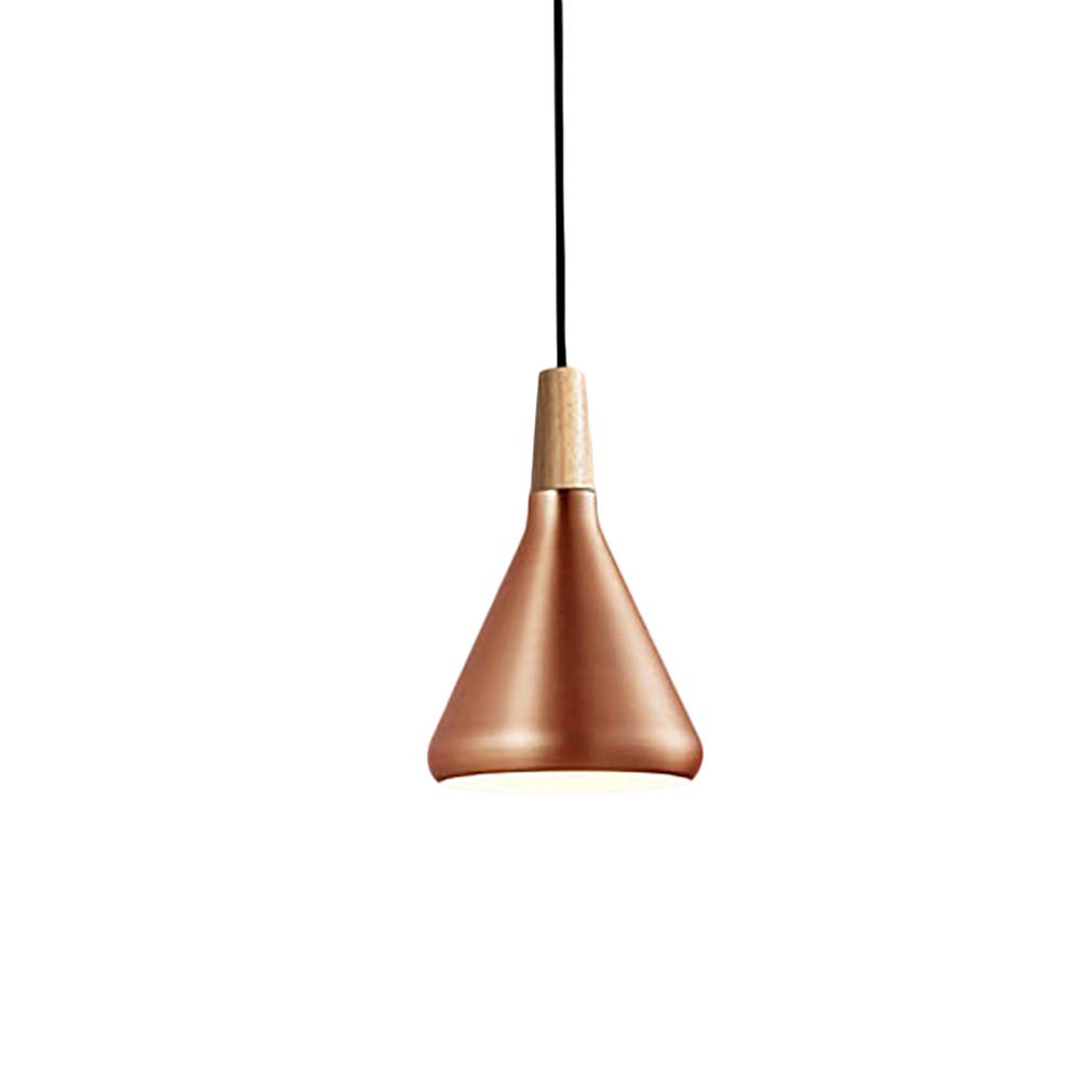 LYMSXAZOU Ceiling Lamp Modern E27 Droplight Pendant Light Copper Art Hanging Lighting Shade Cafe Restaurant Bar Dining Room Gold Small Decor Chandelier (Color : Gold, Size S) Star of
