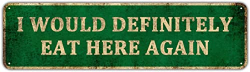 HSTNUYII KIOZIY Funny Sarcastic Kitchen Metal Tin Sign Humor Home Wall Decor Bar Kitchen Review 4