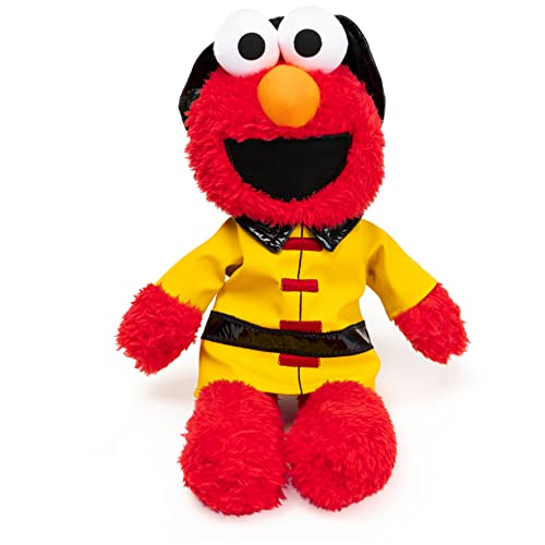 Gund Sesame Street Official Firefighter Elmo Muppet Plush, Premium Plush Toy For Ages 1 & Up, Red/Yellow, 13” #TOP2