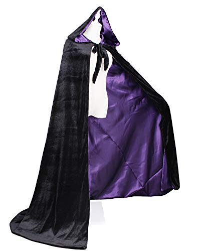 Image of Velvet Renaissance Medieval Cloak Cape Lined with Satin