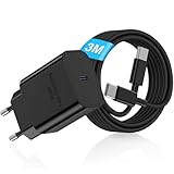 【Câble USB-C de 2 m inclus】Profitez d'un câble USB-C vers USB-C de haute qualité et de 2 mètres. Conçu pour une charge rapide et un transfert de données, il supporte un courant de charge jusqu'à 3 ampères. Chargez confortablement depuis votre canapé, votre lit ou même pendant que vous utilisez l'appareil.