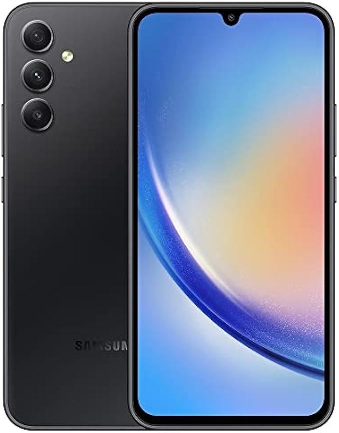 SAMSUNG Galaxy A34 5G + 4G LTE Latin American Version (256GB + 8GB) Unlocked Worldwide (Only T-Mobile/Mint/Metro USA Market) 6.6" 120Hz 48MP Triple Camera - (Black)