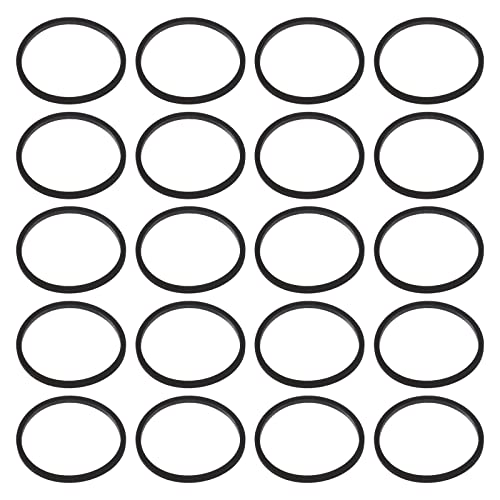 Create idea 20 Piezas Correa de Transmisión óptica de DVD Compatible con Xbox 360/consolas Delgadas Arreglar Unidades Atascadas Anillo de Correa de Repuesto de Silicona Negro