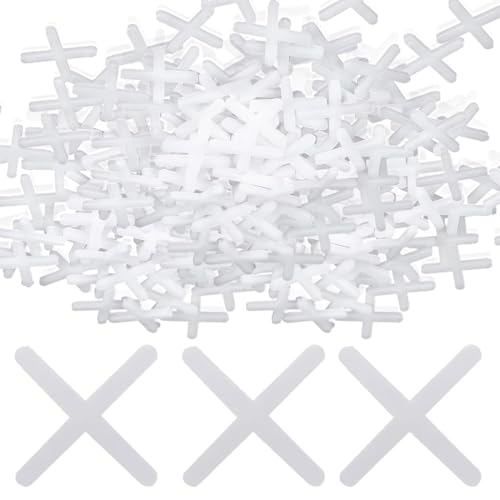 UIEXAY Lot De 1000 Croisillons De Joints De 2 Mm, Blancs, Croisillons De Carrelage, Croisillons De Carrelage, Croisillons De Carrelage, Croisillons De Joints, Croisillons De Joints