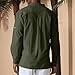 Men's Cotton Linen Shirt Button Arm Tops Medieval Viking Pirate Renaissance Halloween Costume Army green L