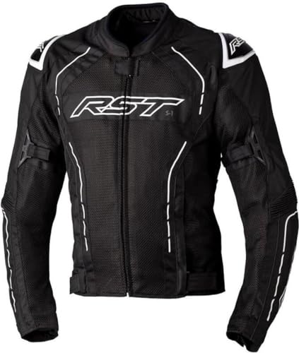 RST S1 Mesh Motorcycle Textile Jacket, black/white, M