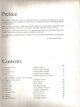 Paperback Baroque Music for Manuals, Volume I, (For Organ with Pipe Organ Registrations) (97-5341) Book
