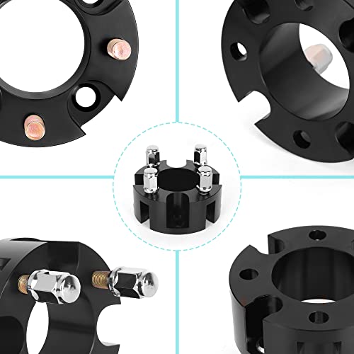 10L0L 2 Inch Golf Cart Wheel Spacers Kit With Lug Nuts Fits For Club Car Ezgo Yamaha, 4X72Mm Bolt Pattern, 68Mm Hub Bore, 1/2-20 Studs (4 Pack) #TOP4