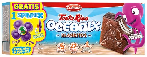 Bizcochitos rellenos de leche y chocolate Cuétara Tostarica caja 160 g