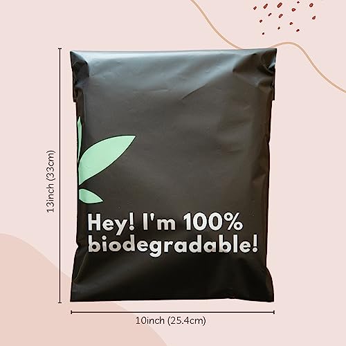 Clorel - Black Poly Mailers 10X13 (110/Pack) Great Value For Your Money, Shipping Bags For Clothing, Thick, Cute And Sturdy, Puncture Proof, Self Adhesive Strip For Fast And Strong Seal #TOP6