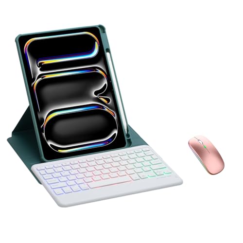 Custodia Con Tastiera Per Honor Pad 9 12.1 Pollici 2024, Con Mouse Bluetooth E Touchpad, Cover Staccabile E Porta Penna, 3 In 1