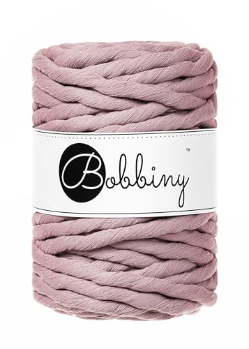 Bobbiny Cordon macramé simple épaisseur 9 mm (mauve) 30 m