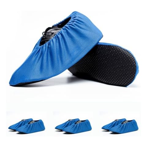 3 Pairs Non Slip Reusable Shoe Covers Breathable Full Sizes Unisex Mesh Washable Boot Covers Durable Dustproof Booties Cover For Contractor Laboratory Cover