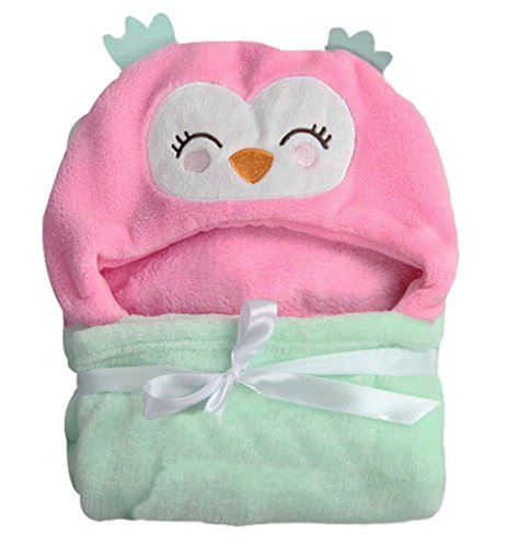 FeelMeStyle Baby Hooded Bath Towels Animal Bathrobe Fleece Towel Blanket ¡­